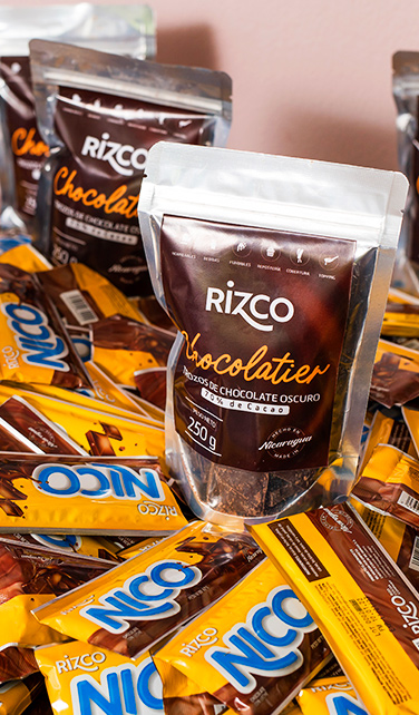 Rico Cocoa Comapany Productos Chocolatier y Nico Chocolate Nicaragüense